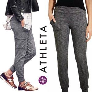 Athleta Gray and Black Joggers for Effortless Style